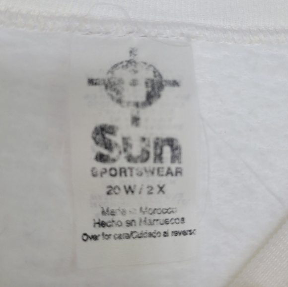 Vintage 90s Happy Halloween Tweety Crewneck Sweatshirt 2X 20w Witch White '95 - Picture 4 of 7